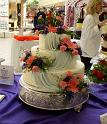 ROLLED FONDANT WITH BLUE DRAPE
